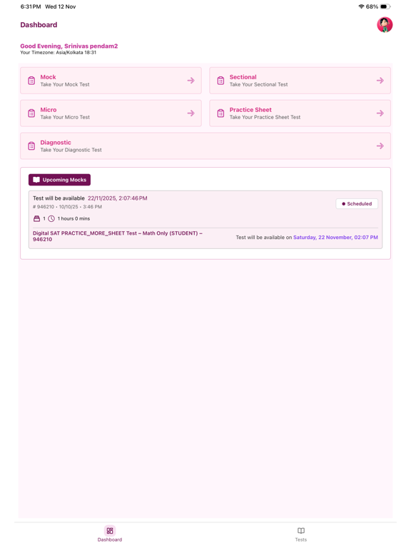 Zuperscore iPad screenshot