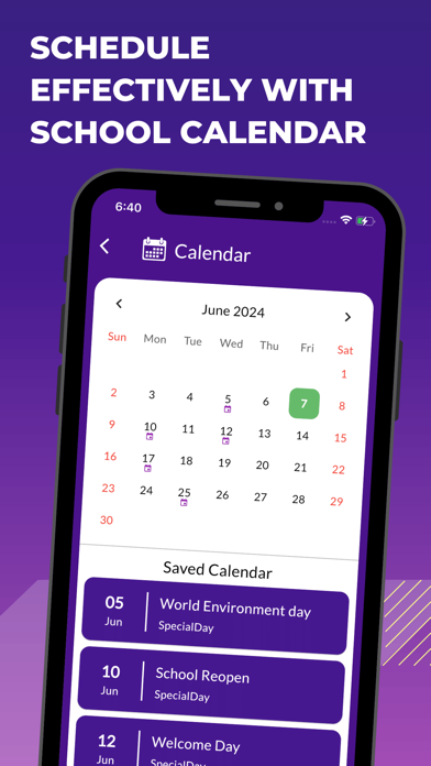 TimeToSchool School App Screenshot
