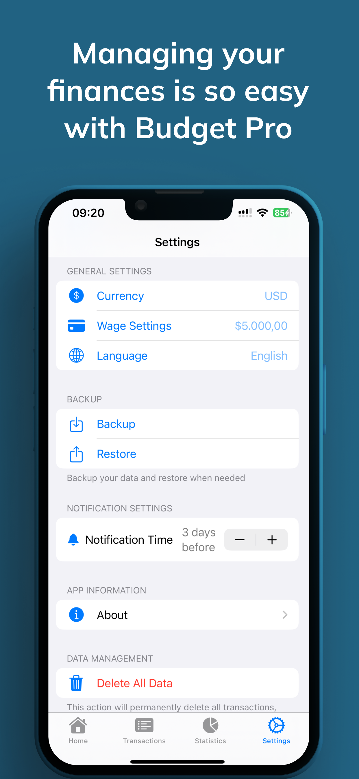 Budget App - Money Planner
