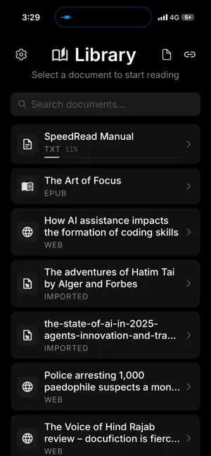 Speed Read by YComplex screenshot 2