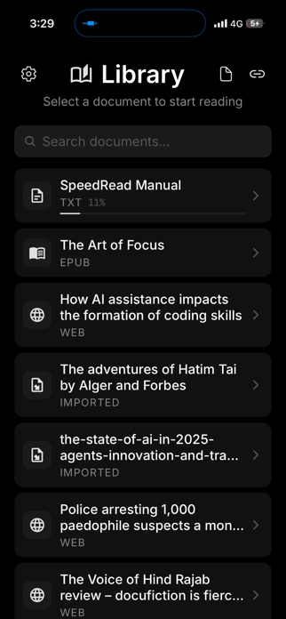 Speed Read by YComplex Screenshot 2 of 3