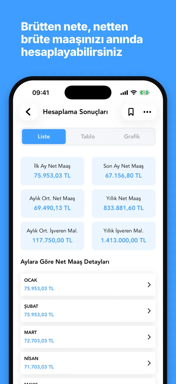 Screenshot #1 pour Maaş Hesaplama