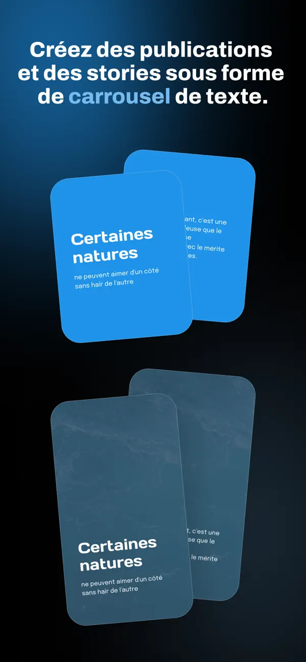 Screenshot #1 pour Splitext: Carrousel Maker