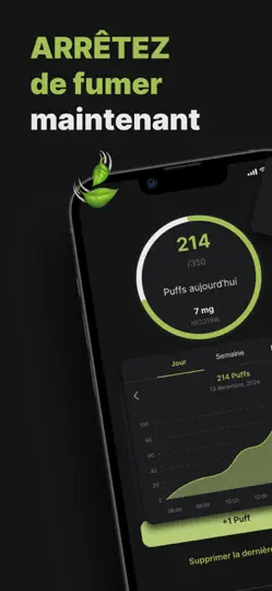 Capture d'écran de Smoking Tracker - Quit Vaping sur iPhone 1