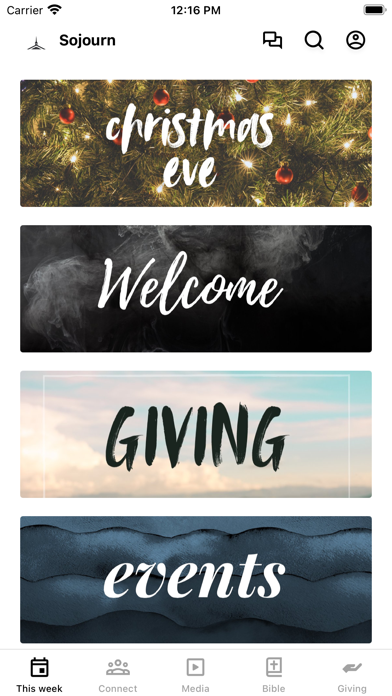 Sojourn Baptist iPhone screenshot 1 - Education app