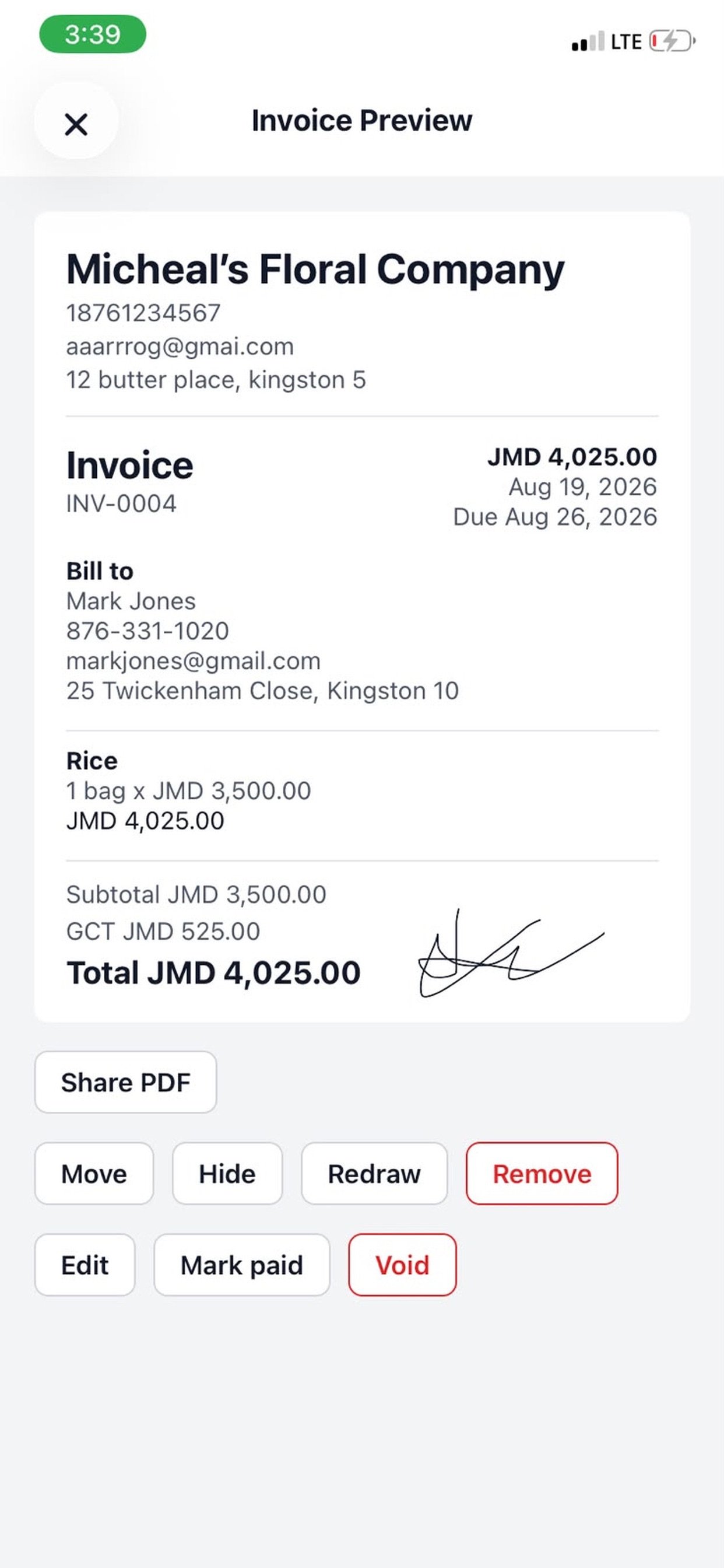 Screenshot 3 of VoiceBill: Invoice Maker
