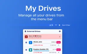 my drives - menu bar manager iPhone Captures Décran 1