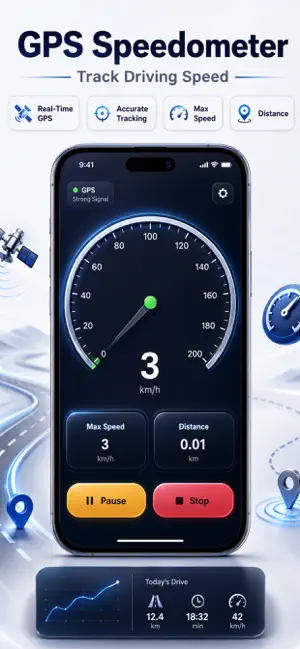 GPS Speedometer: MPH Tracker screenshot 1