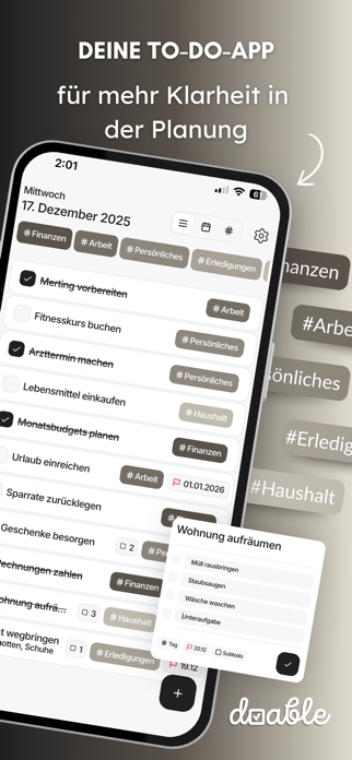 Todo Liste App - Doable Screenshot 1 of 6