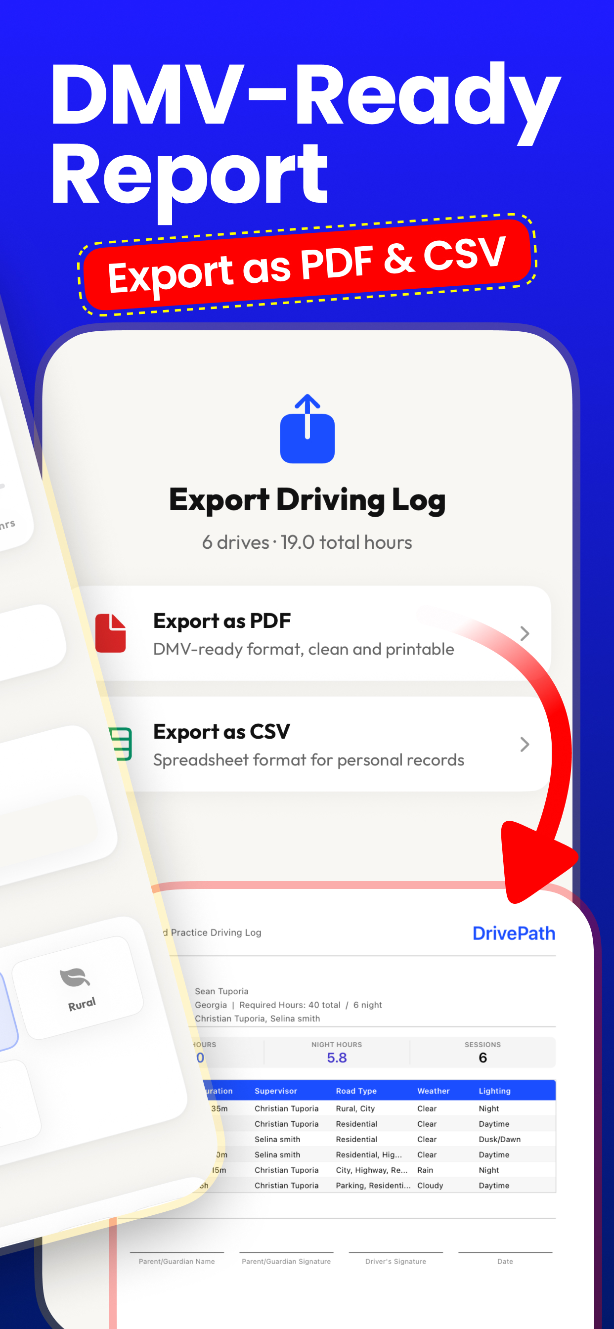 DrivePath - Teen Driving Log