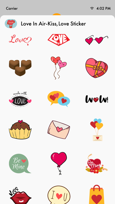 Screenshot #2 pour Love In Air-Kiss,Love Sticker