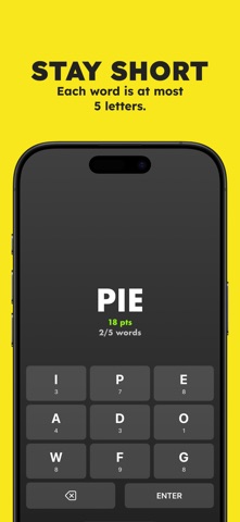 HIGH 5 - a five word puzzle screenshot