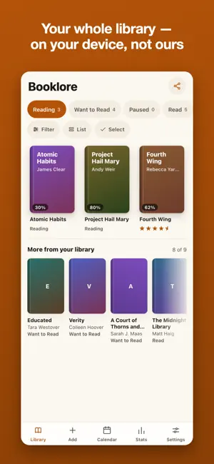 Booklore: Book Tracker screenshot 1