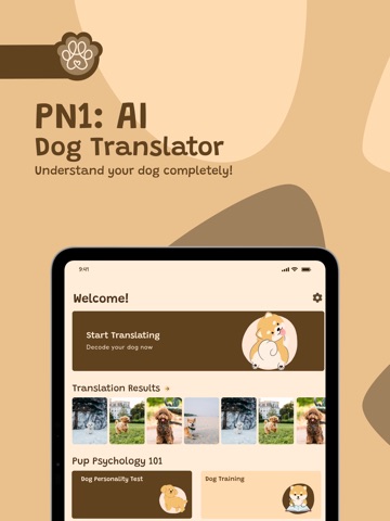 AI Dog Translator - PN1 iPad screenshot