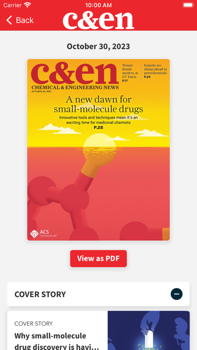 Chemistry News by C&EN Screenshot