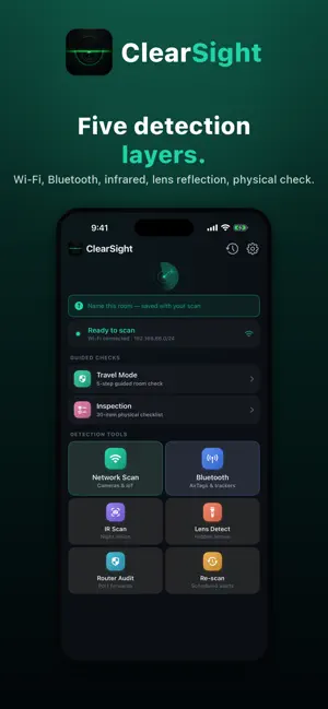 ClearSight: Hidden Camera Scan screenshot 1
