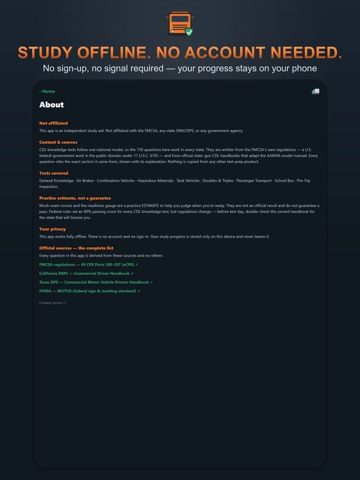 CDL Permit Prep: Test 2026 iPad screenshot