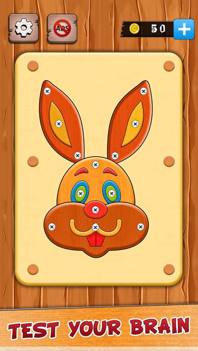 Wood Nuts & Bolts Screw Master Screenshot