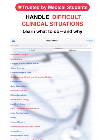 Case Files: Medical Ethics iPad screenshot