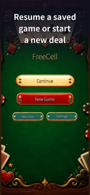 Freecell Solitaire Plus screenshot 1