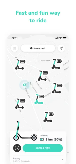 IZZY - Kicksharing service screenshot 1