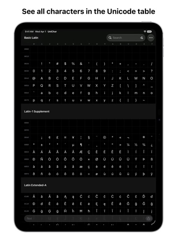unichar-unicode-keyboard Screenshot 7