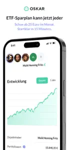 OSKAR – Dein ETF Sparplan screenshot #1 for iPhone