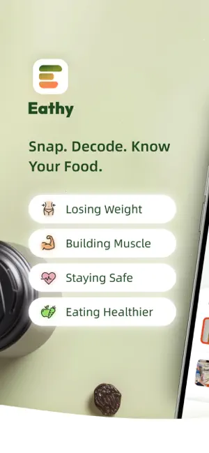 Eathy - AI Food Scanner screenshot 1