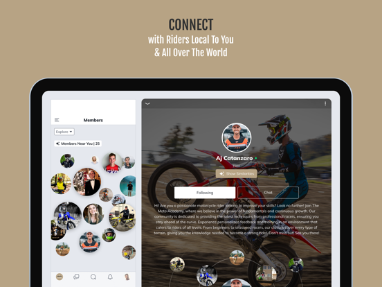 The Moto Academy 2.0 iPad screenshot 1 - Social Networking app