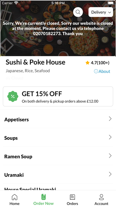 Sushi & Poke House Screenshot