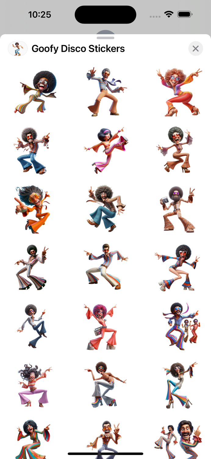 Goofy Disco Stickers