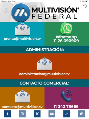 Multivision Federal iPad screenshot