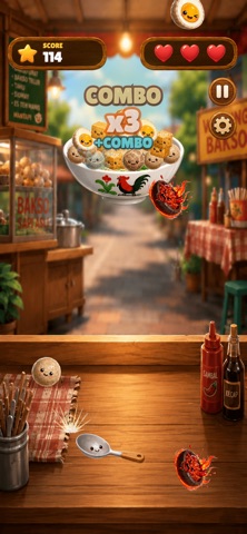 Bakso Bounce: Meatball Arcade Screenshot 2 of 5