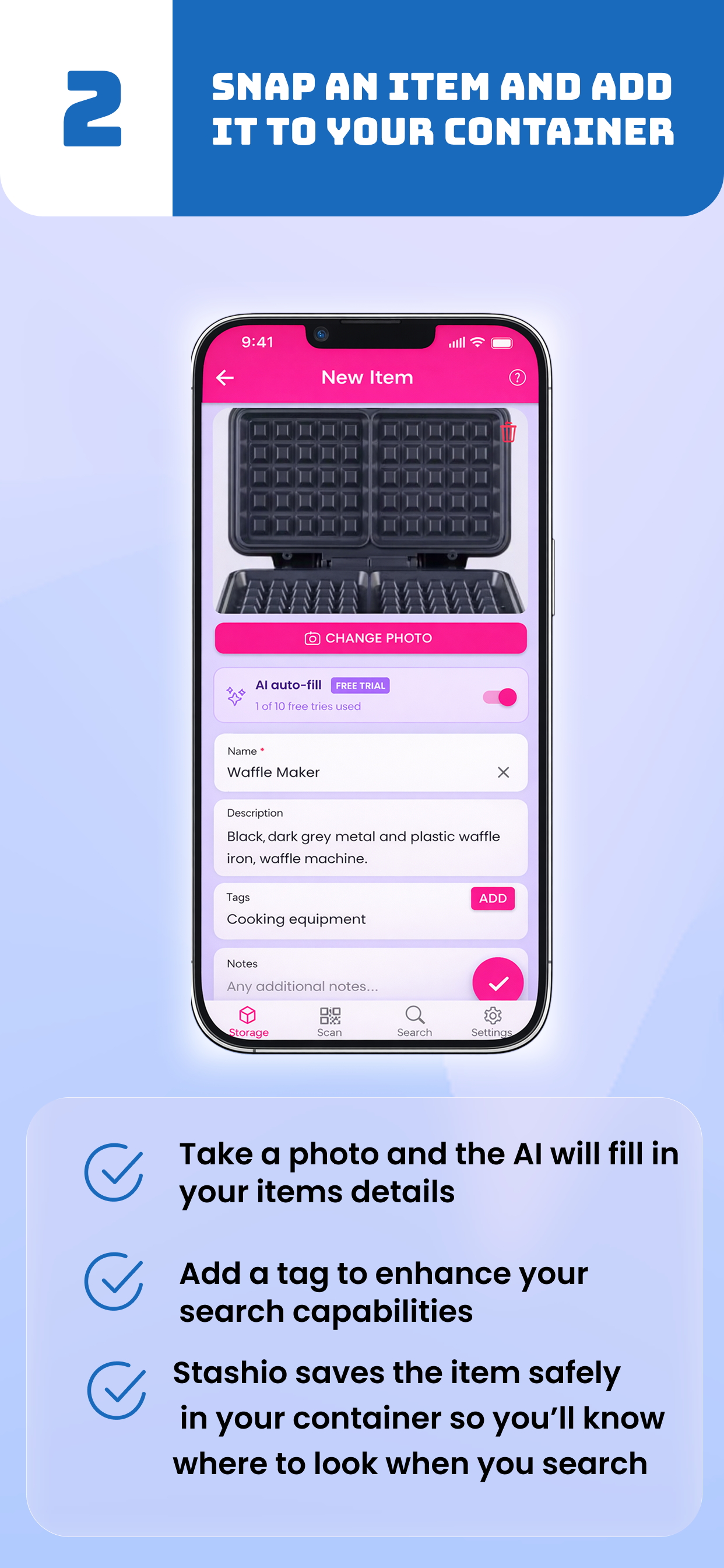 Stashio: AI Storage Organiser screenshot 3