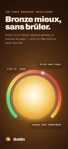 Goldn - Bronzage & UV iPhone screenshot 1