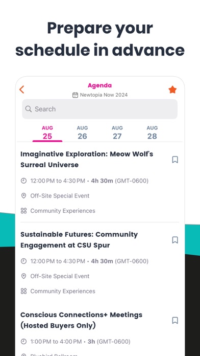 Newtopia Now Event App Screenshot