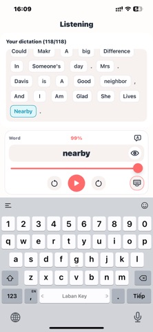 Dictation AI: Listen & Learn iPhone screenshot
