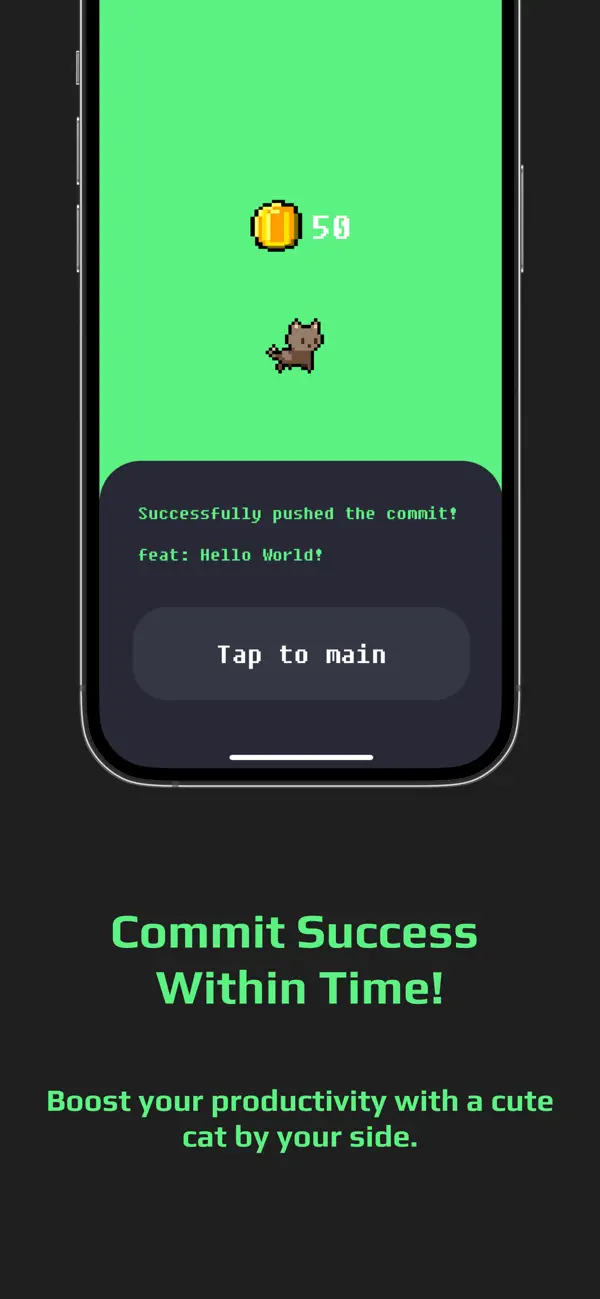 #2. CommitCat - Focus, Commit (iOS) Podle: LEE JAEYOUNG