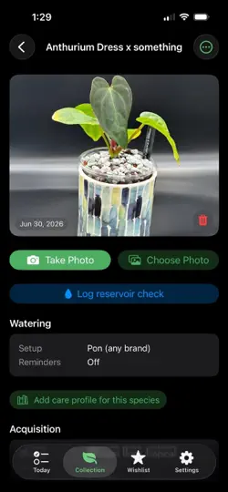 Screenshot von Dexter Leaf Co: Plant Tracker auf dem iPhone 5