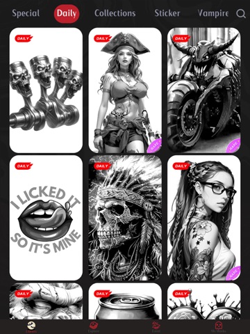 Dark Color: Paint by Number iPad screenshot