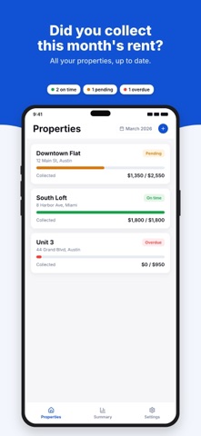 RentDue: Rent Tracker Screenshot 1 of 5
