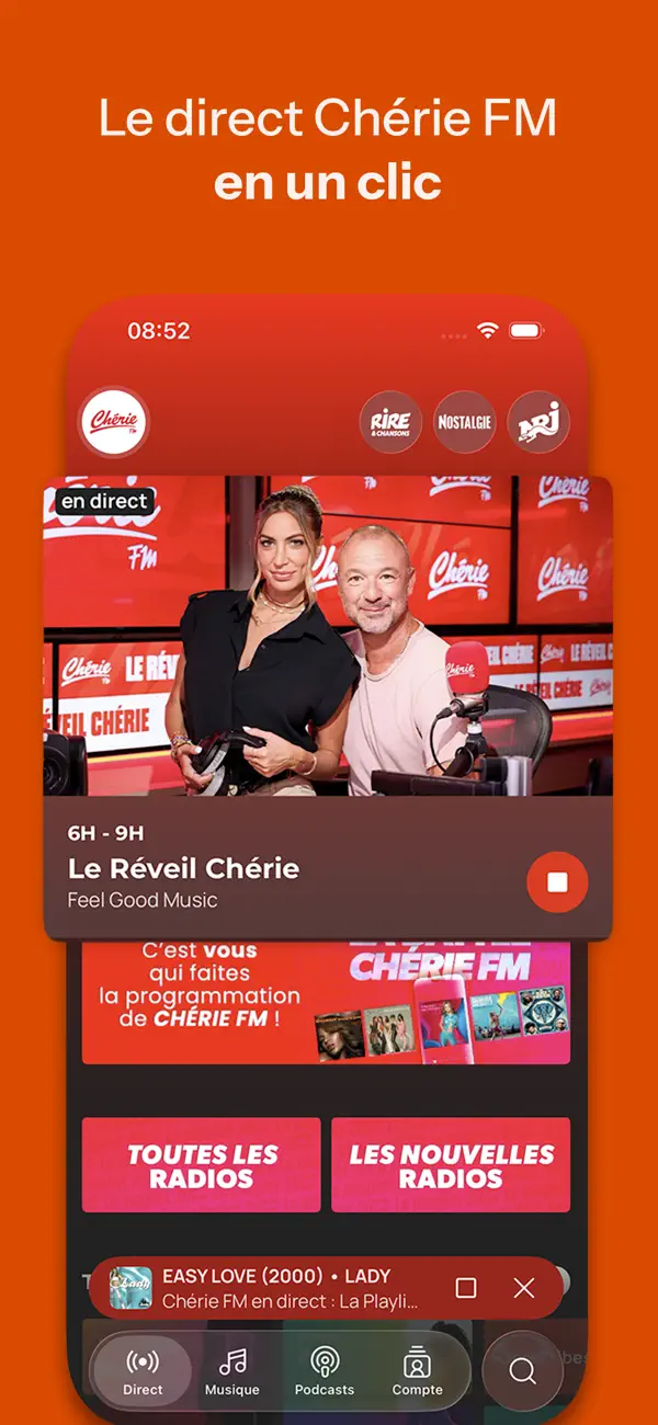 Screenshot #2 pour Chérie FM : Radios & Podcasts