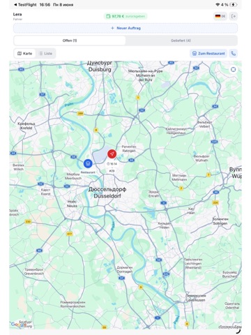Liefersoft iPad screenshot