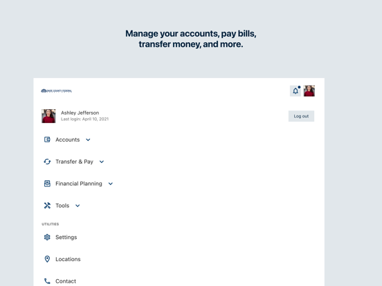 DCFCU Mobile iPad screenshot 4 - Finance app