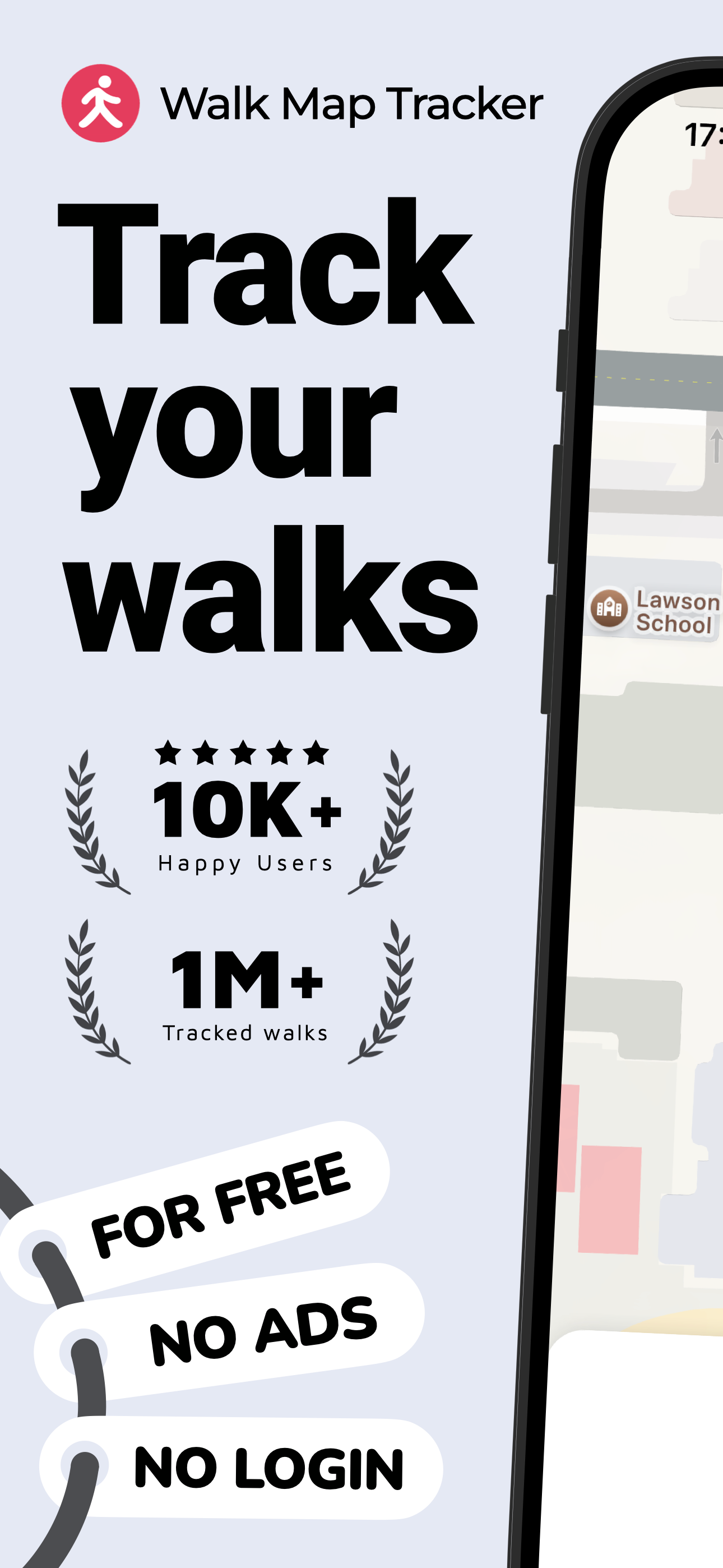 Walk Tracker Map: Steps & GPS