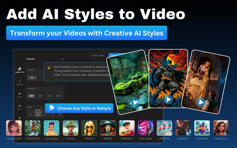 Art Gen:AI Video Generator iPhone screenshot