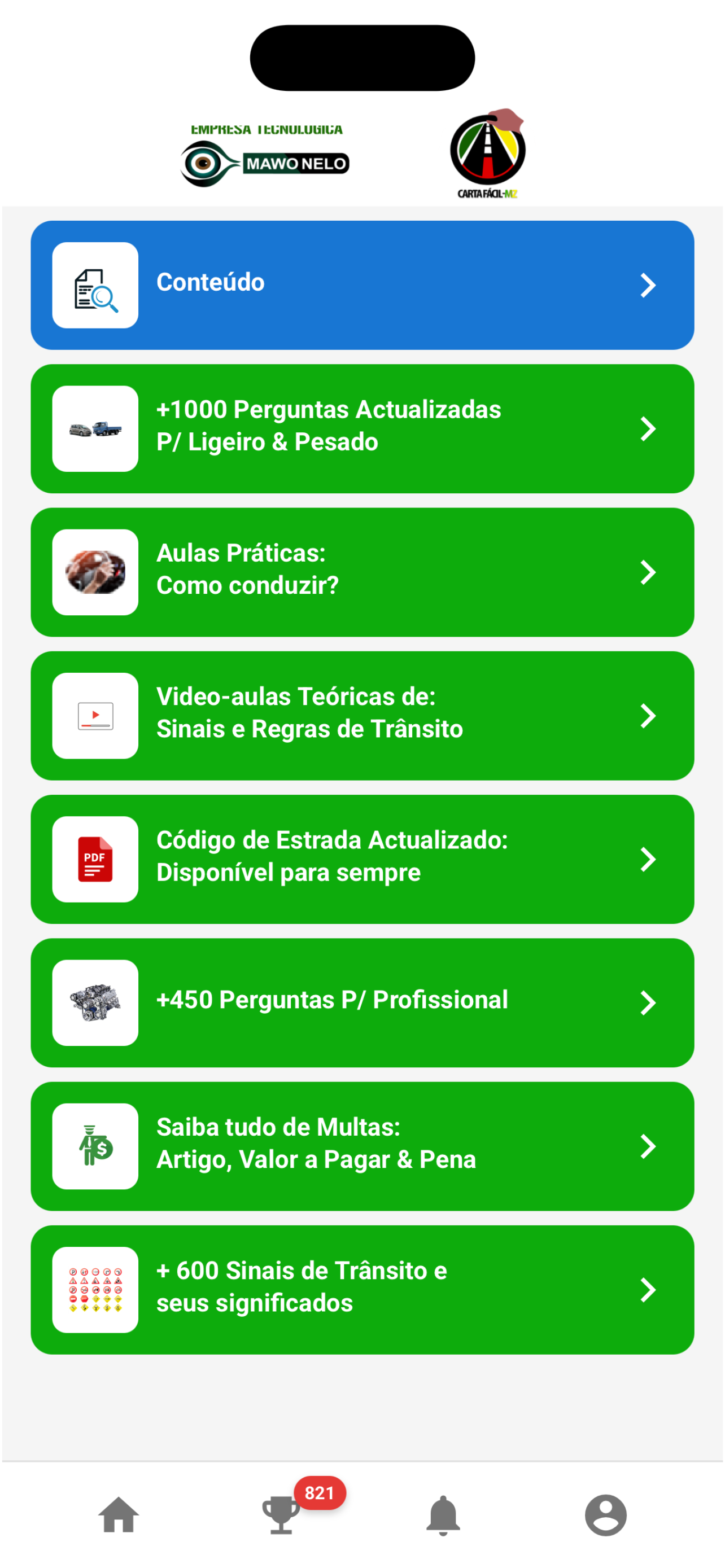 Carta Fácil-MZ Sinais&Trânsito screenshot 3