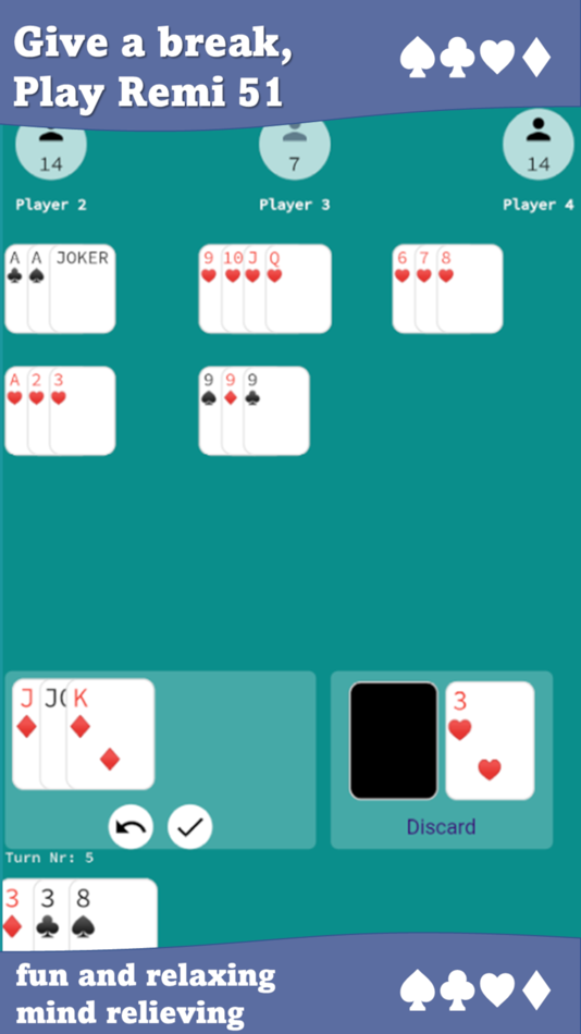#1. Remi 51 Card Game (iOS) 由: Arnist Mobile