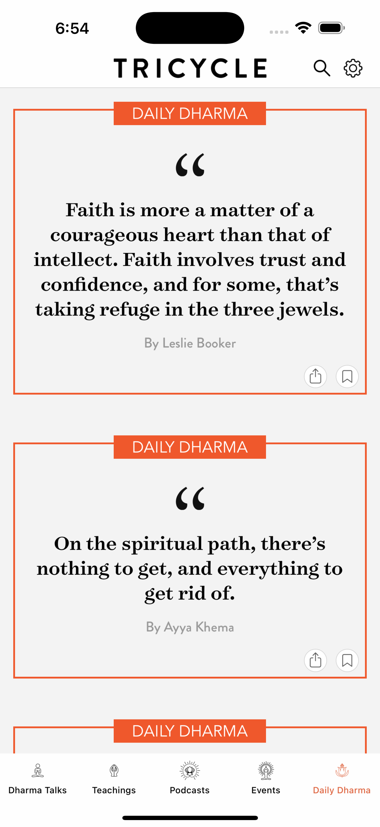 Daily Dharma by Tricycle