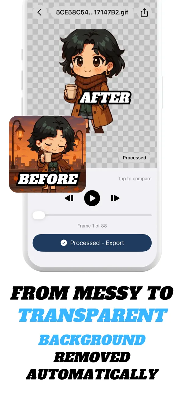 Screenshot #3 pour GifBro: GIF Background Remover